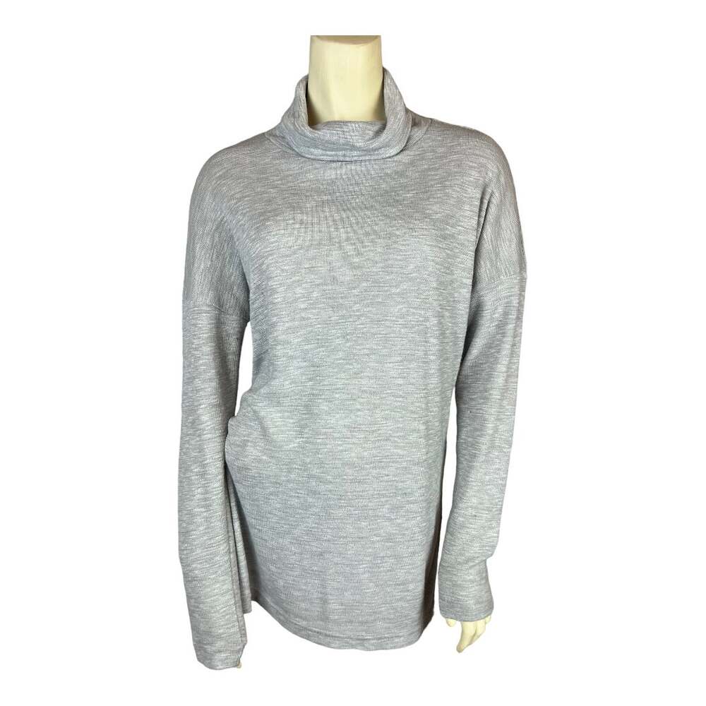 j.crew vintage fleece size small Gray cowl neck tunic sweater knit J. Crew